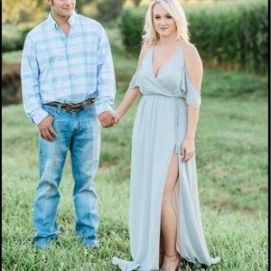 Tobi Light Green Maxi Dress Size Small